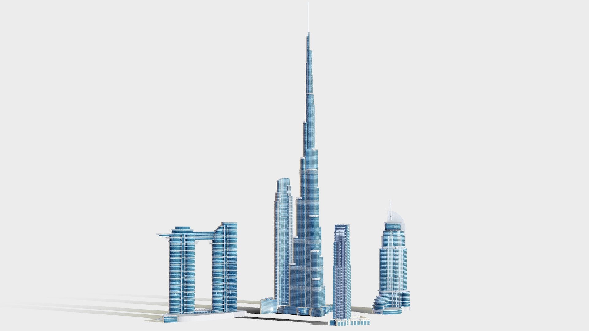 this collection content must famous skyscrapers in burj khalifa area




burj khalifa
https://skfb.ly/oCwox

sky view tower
https://skfb.ly/oDUyF

address tower
https://skfb.ly/oDKYu

vida tower
https://skfb.ly/oCzBu

i primo tower
https://skfb.ly/oCq8z
