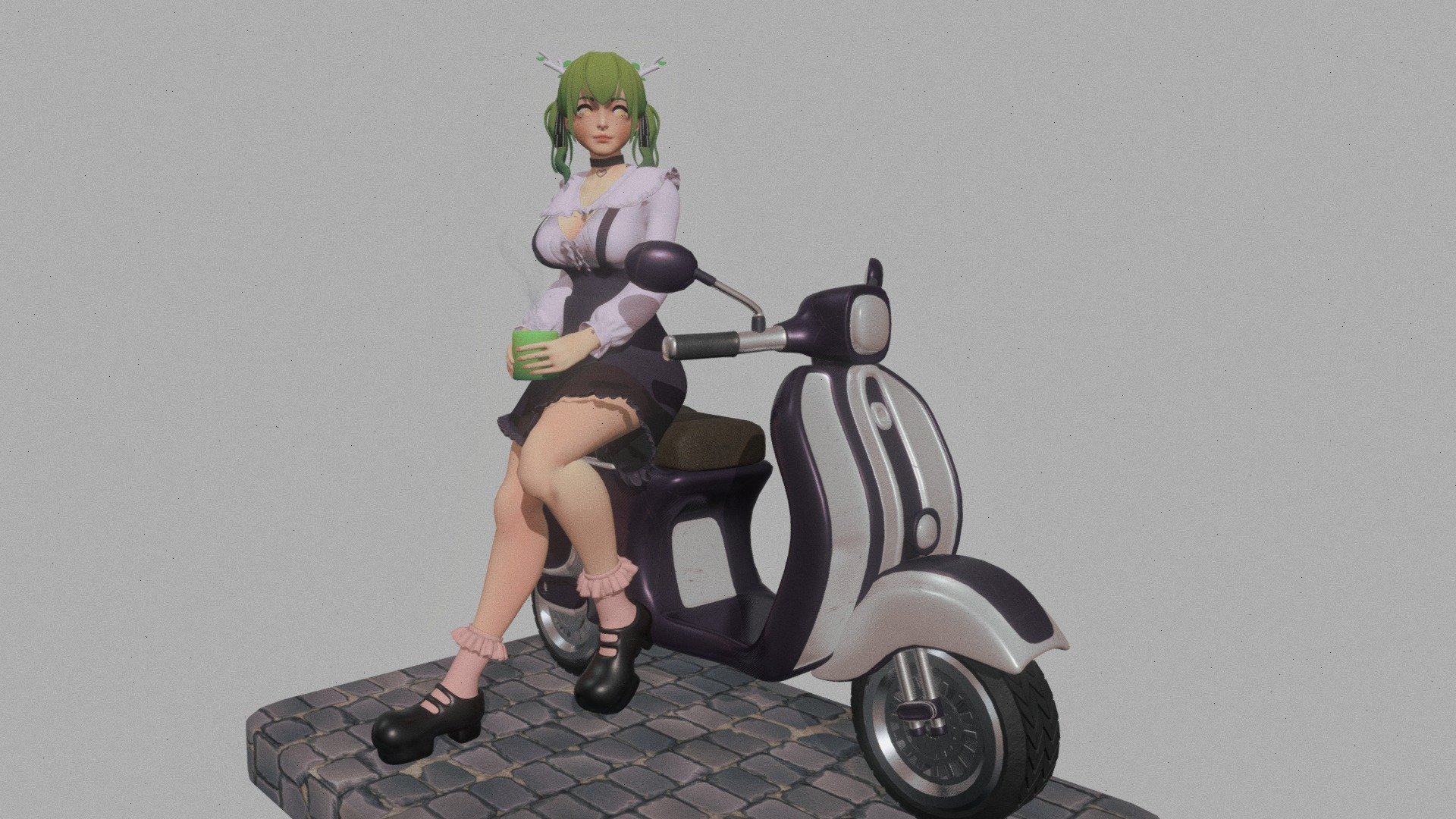 Ceres Fauna - Hololive\n\nModelling with Zbrush and Marvelous Designer.\nTexturing with Substance 3D Painter