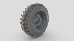 3d model-Schwimmwagen Wheel_Gray. schwimmwagen, car_wheel, deka_military, volkswagen_typ_128