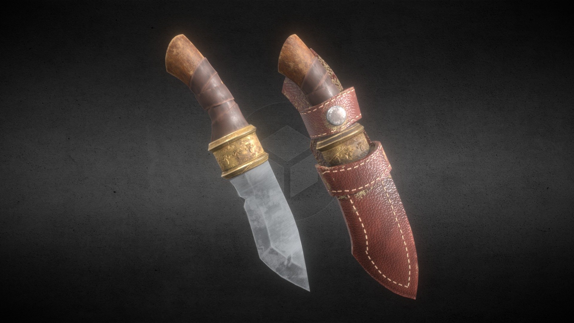 Knife with knife holder