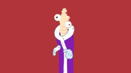 Kinger [The Amazing Digital Circus] pawn, king, chess, stylized, rigged, theamazingdigitalcircus, kinger, tadc
