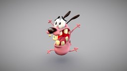 Day 23 of Sculpt January 2019: Insanity virtual, dog, reality, medium, network, oculus, vr, courage, sculptjanuary, cowardly, character, cartoon, sculptjanuary2019, sculptjanuary19