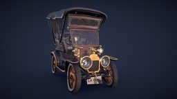 Vintage Car - Low Poly automobile, steampunk, vehicles, cars, vintage, retro, cartoony, antique, cartoonish, oldschool, 19th, old, auto, antiquity, stilized, 19th-century, oldtimer, vintage-car, stilised, pbr-texturing, fortnite, pbr-game-ready, cartoon, asset, vehicle, pbr, car, stylized, stilizedart
