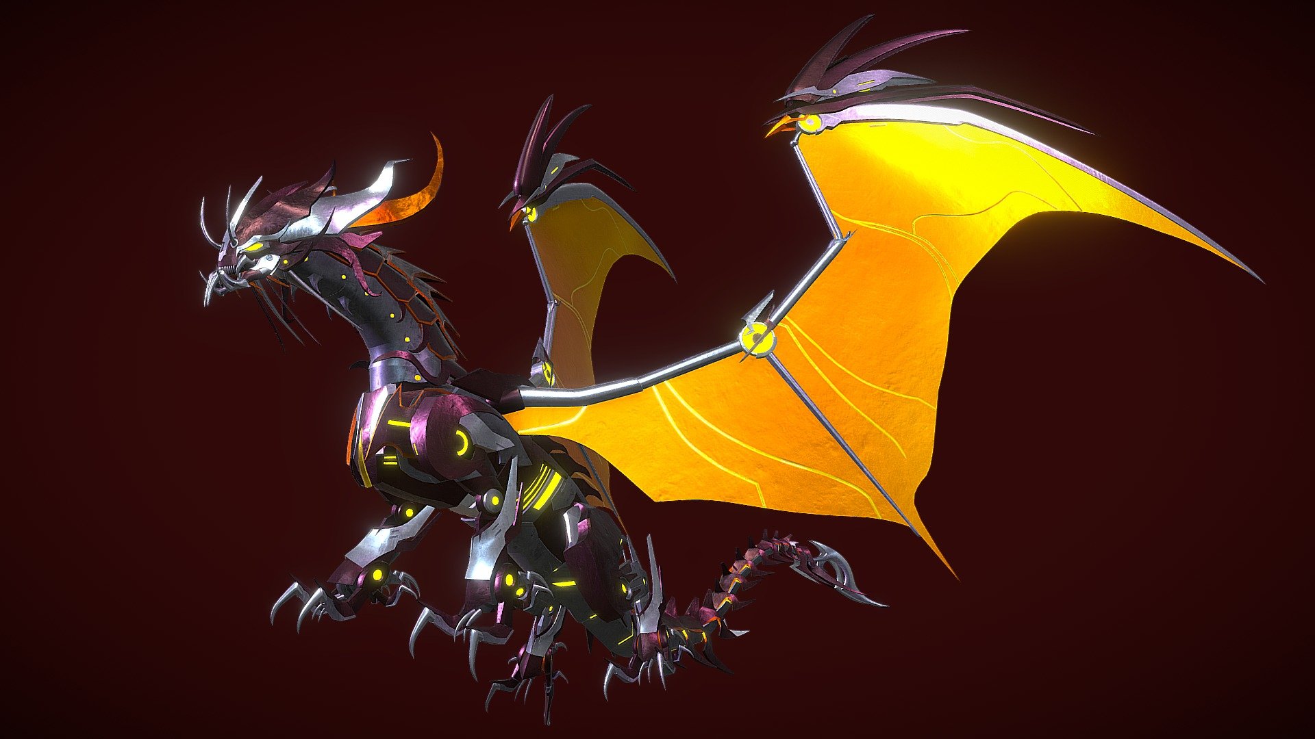 3D model rig of Predaking, a unique dragon Transformers from the Transformers Prime series. With rigging and PBR materials, ensuring appropriate usability for animations and games.

The native file type is BLEND as it was created with Blender, however with OBJ, FBX as well as PBR textures provided, it will work with any 3D programs.

All rights of the Transformers brand belongs to Hasbro.

&mdash;DETAILS&mdash;

In this package includes:





Blender file (.BLEND) with armature rigging, proper materials and PBR textures set up.




PBR textures in 4K, including these maps: Color, Metallic, Specular, Roughness, Emission.




OBJ and FBX files.



The model in Blender project file also completed with Crease edges and therefor, subdivision ready.

The model along with other Transformers Prime models were originally created for fan project: Transformers Prime Darkness Retreats.

Thank you for your support of my products and look out for more soon.