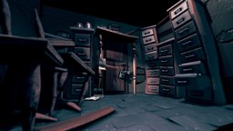 Nightmares room fanart, textures, level, modelisation, optimized, littlenightmares, substance, game, 3d, blender, quixelmixer, littlenightmares2
