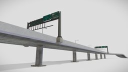 LA Highway Overpass (Low-Poly City-Prop) lp, los, prop, highway, road, la, props, angeles, game-ready, overpass, game-asset, freeway, roadway, los-angeles, street-props, low-poly, asset, game, blender, lowpoly, low, poly, city, city-props, street-prop, city-prop