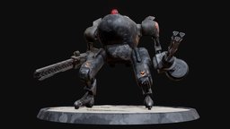 Mecha XAR-XV / Steel Squad apocalyptic, mechanical, urban, futur, mecha, futurist, machine, squad, subtancepainter, weapon, character, 3d, 3dsmax, sketchfab, robot, steel