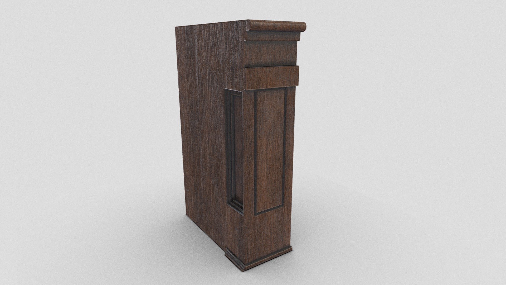 A simple wooden pillar, handy prop to scatter around any interior environment. 

PBR textures @4k