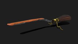 Firebolt broomstick prop, firebolt, harrypotter, broomstick, asset, blender, vehicle, fantasy, quadribol, noai