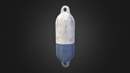 Bumper marine, bumper, substancepainter, substance, boat