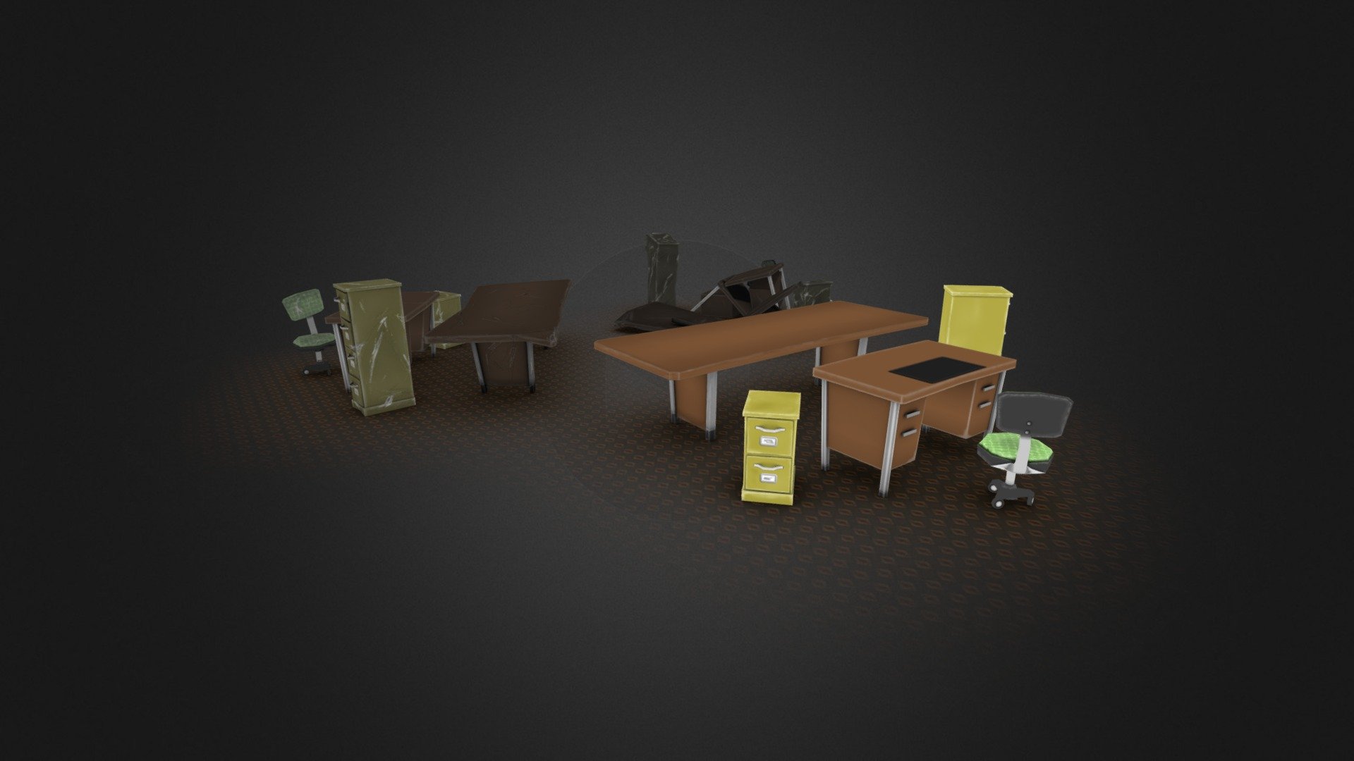 A few models with varying damage state for a game in development.