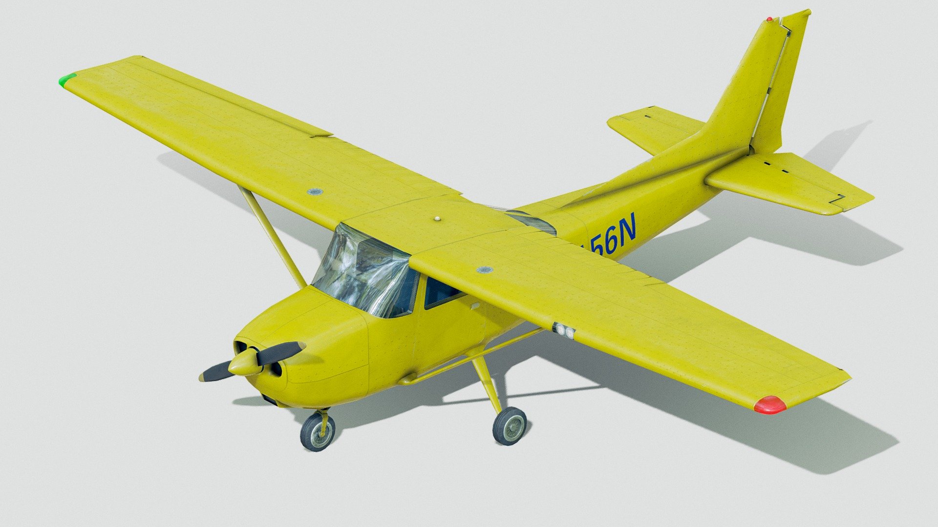 For purchase email me at: spatialneglect.wish434@passinbox.com
A light aircraft is an aircraft that has a maximum gross takeoff weight of 12,500 lb (5,670 kg) or less.


Light aircraft are used as utility aircraft commercially for passenger and freight transport, sightseeing, photography, and other roles, as well as personal use. 


Modeled adn rigged in Blender. Textured in Substance 3D Painter.

4k  PBR textures for cockpit and exterior. 2k for the transparent, glass parts.

