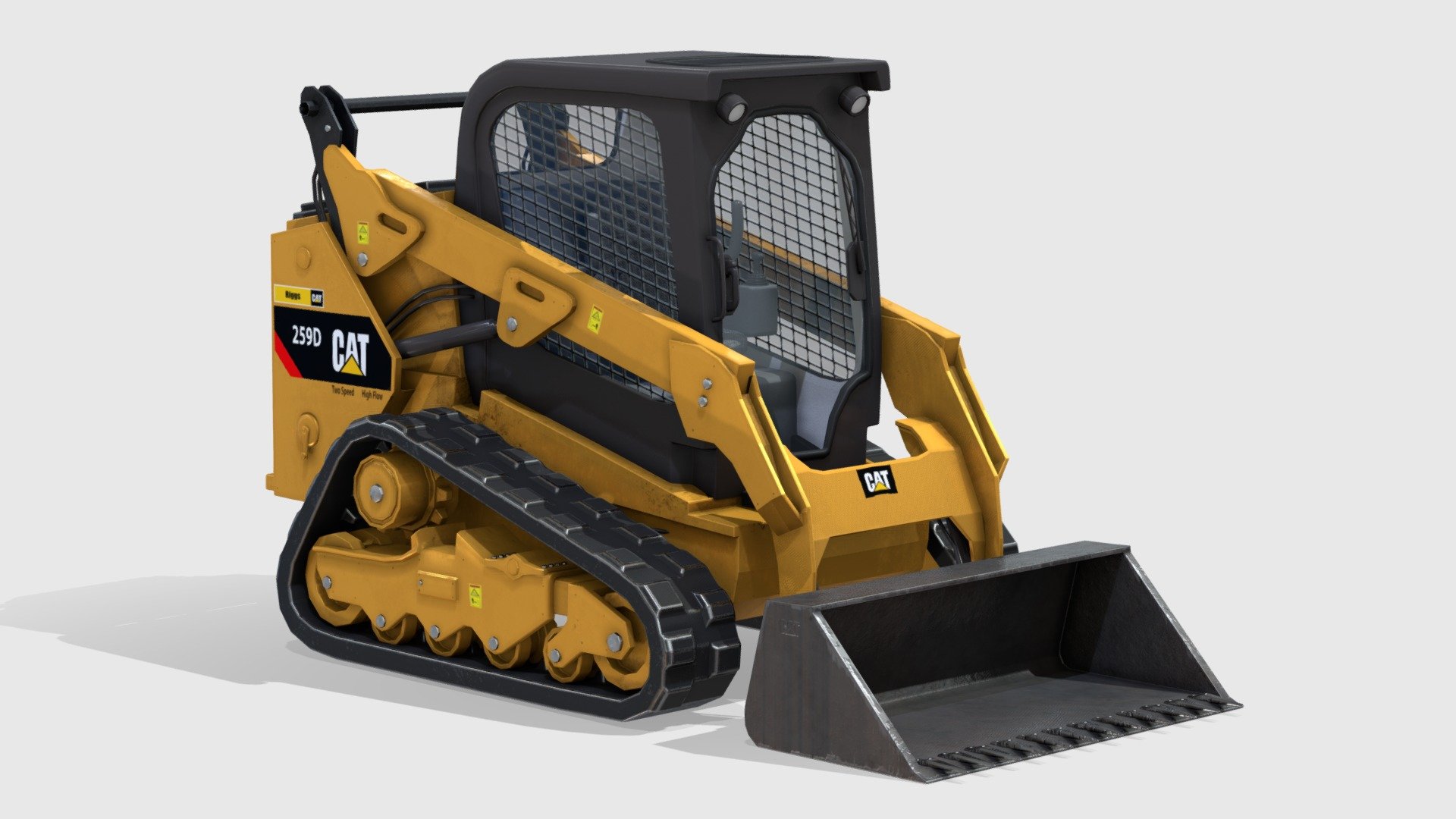 This model is a versatile and powerful machine known for its durability and high performance in construction and landscaping. Equipped with a compact frame and rubber tracks, it excels in navigating rough terrain and tight spaces. Perfect for heavy machinery simulations, construction projects, or virtual worksite environments.