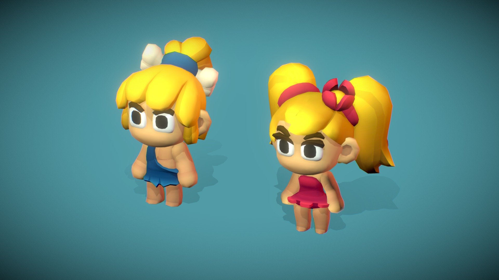 Preview scene for the Cube world jungle character animations.

These models are included in the Cube World Full Set