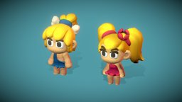 Jungle Characters Animations Preview - PS boy, jungle, character, girl, test, animation