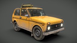 Someones 1980's Lada Niva food, wheels, soviet, rust, up, broken, lada, romania, beer, eastern, old, transylvania, bulgaria, beat, canned, niva, storytelling, scp, apocalyspe, texturedmodel, substancepainter, substance, maya, car, warsaw-pact
