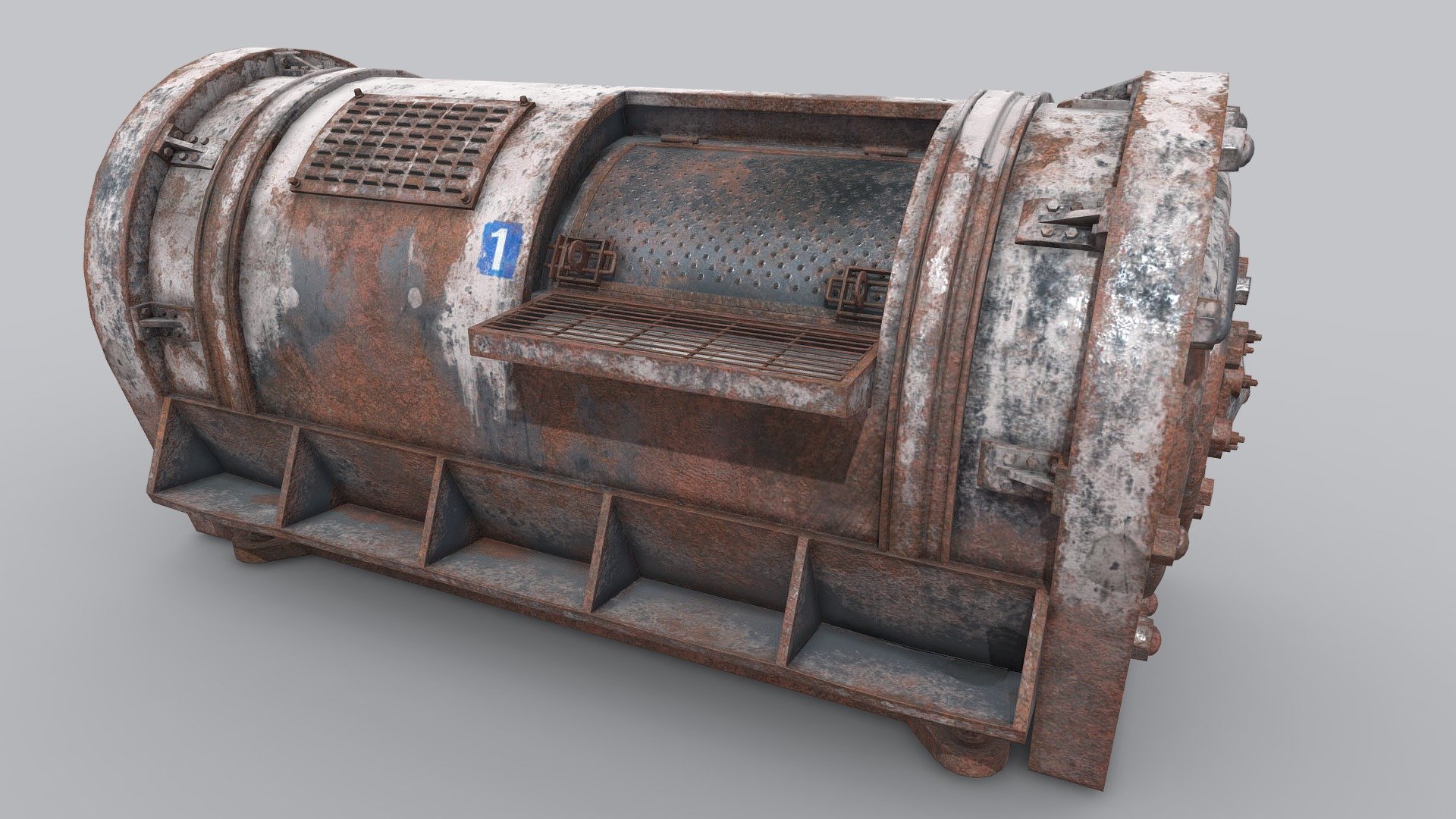 An industrial laundry machine for a Half Life: Alyx mod