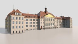 WWI Officer School school, steampunk, wwi, soldier, german, big, century, officer, xix, architecture, building, war