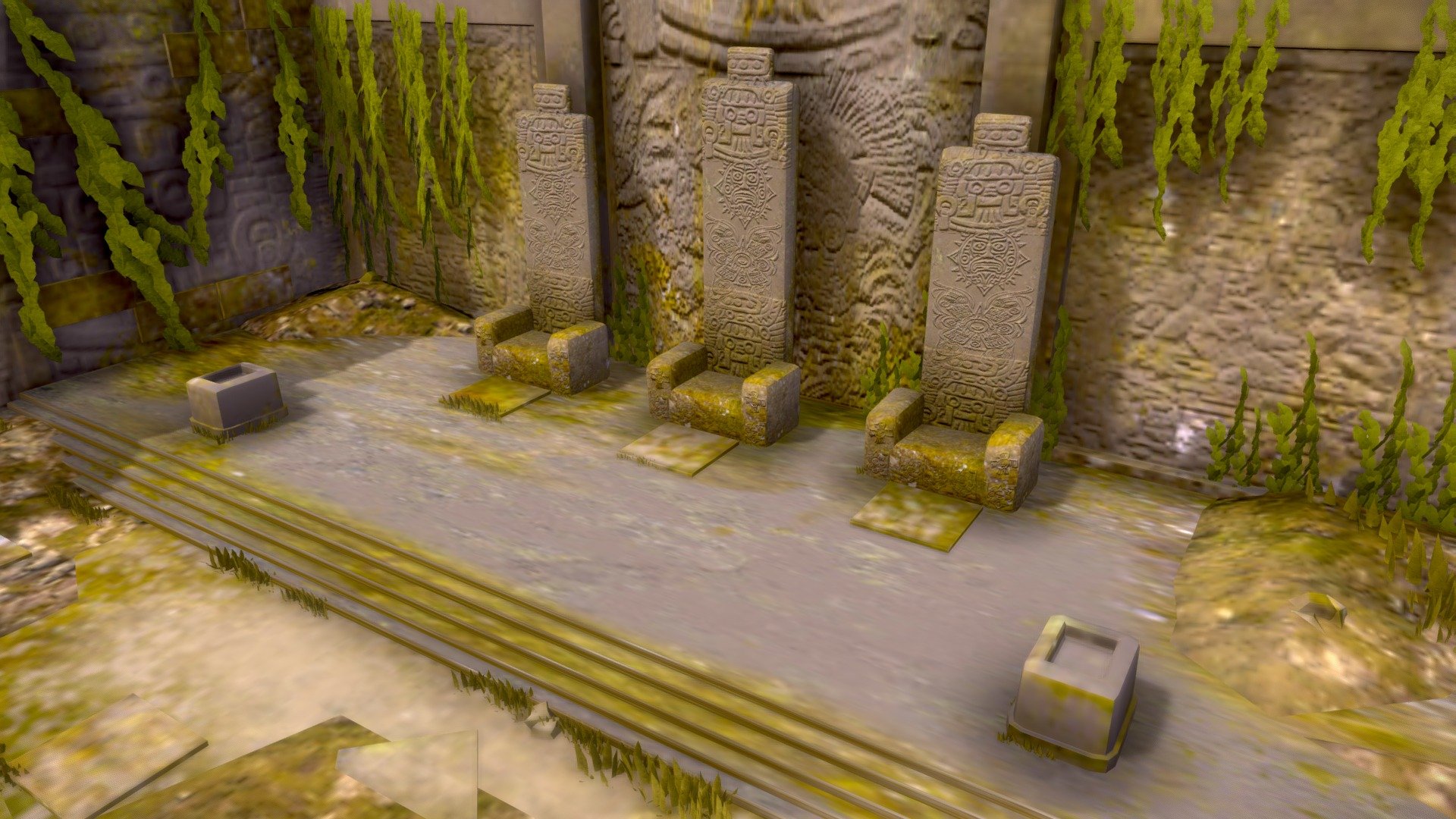 Ancient Ruins of Mayan Civilization - Collision - Nature &amp; Civilization Challenge #NatureAndCivChallenge.

this is my submission for the Sketchfab 3D challenge &ldquo;Collision - Nature &amp; Civilization