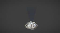 Star Wars Holo Projector hologram, projector, star-wars, sci-fi-props, maya, low-poly, photoshop, hand-painted, sci-fi, technology