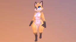 Fox Girl fox, anthro, furry, female, noai