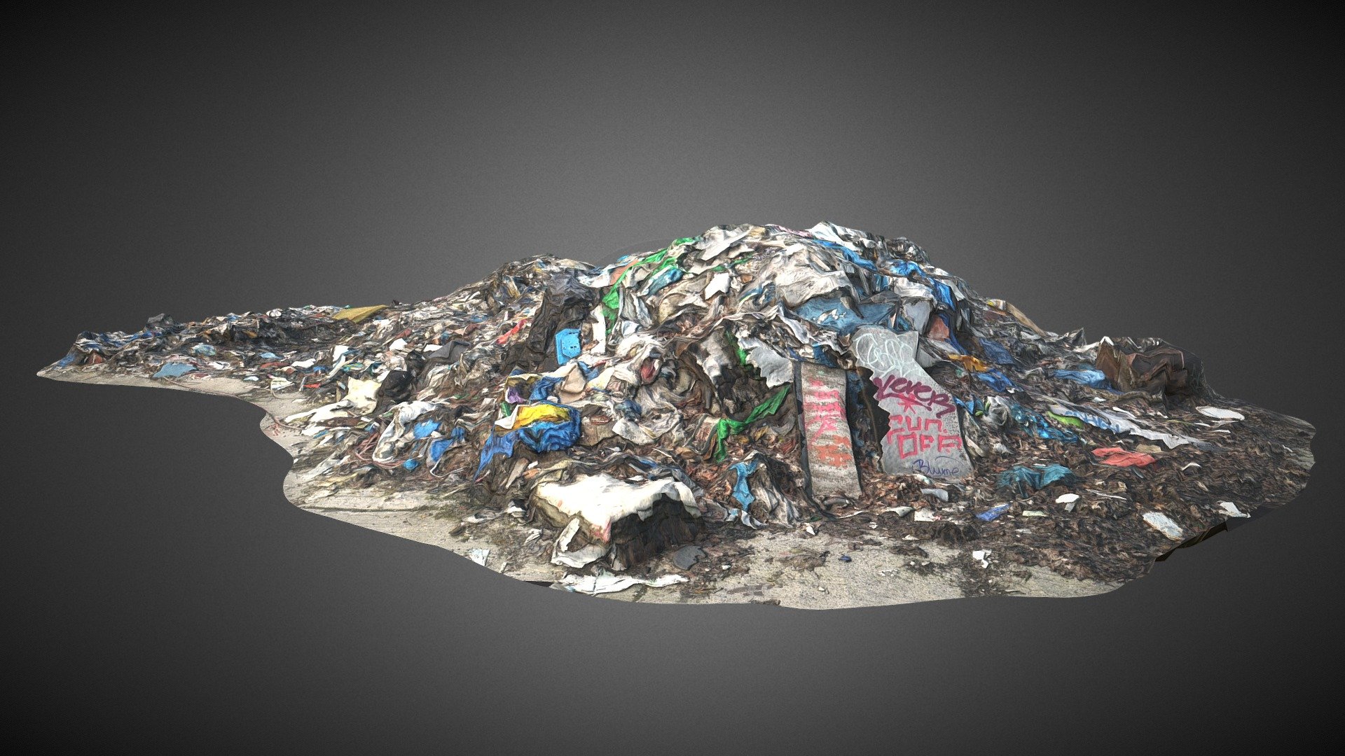 A mount of miscellaneous garbage for your dirty renders ! Low Poly , gameready asset with 4k textures.
Original raw scan model with two 4k textures available in additionnal files.