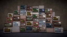 Retro TV office, room, led, device, fiction, speaker, future, pc, lab, vintage, console, basement, laboratory, hacker, cyberpunk, store, hack, television, neon, mecha, metal, science, old, machine, background, workspace, hacking, retrofuturism, character, game, art, sci-fi, futuristic, decoration, fantasy, anime, interior, robot, radio, light, screen