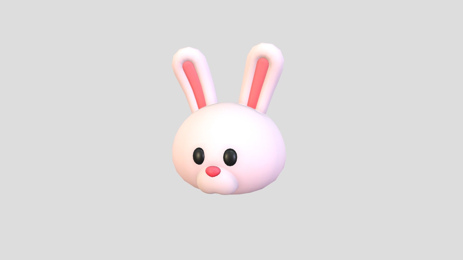 Rabbit Head 3d model.      
    


File Format      
 
- 3ds max 2021  
 
- FBX  
 
- OBJ  
    


Clean topology    

No Rig                          

Non-overlapping unwrapped UVs        
 


PNG texture               

2048x2048                


- Base Color                        

- Roughness                         



1,216 polygons                          

1,245 vertexs                          

