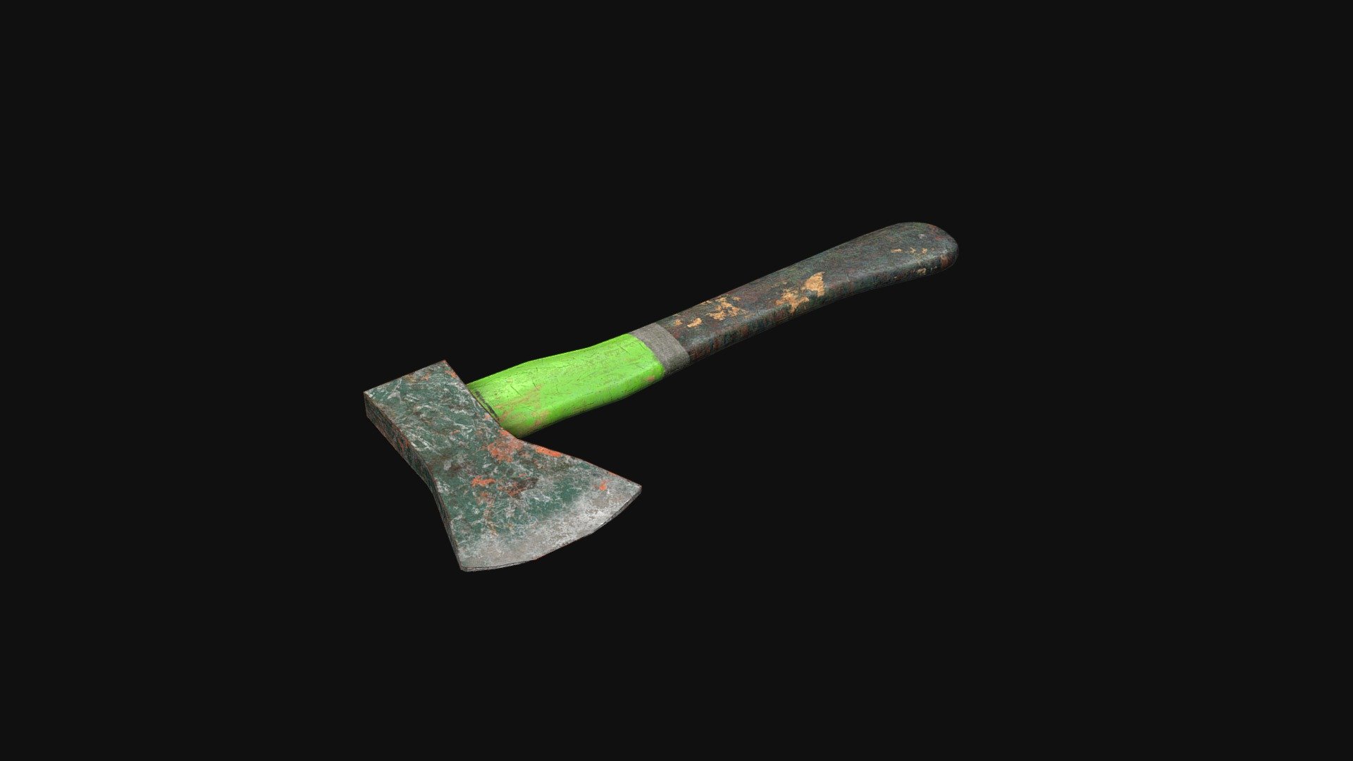 Simple rusty axe. 3D model is ready for use in the game engine and rendering.

PBR GameReady LowPoly

Color 2048x2048
 Metallic 2048x2048
 Roughness 2048x2048
 Normal 2048x2048
