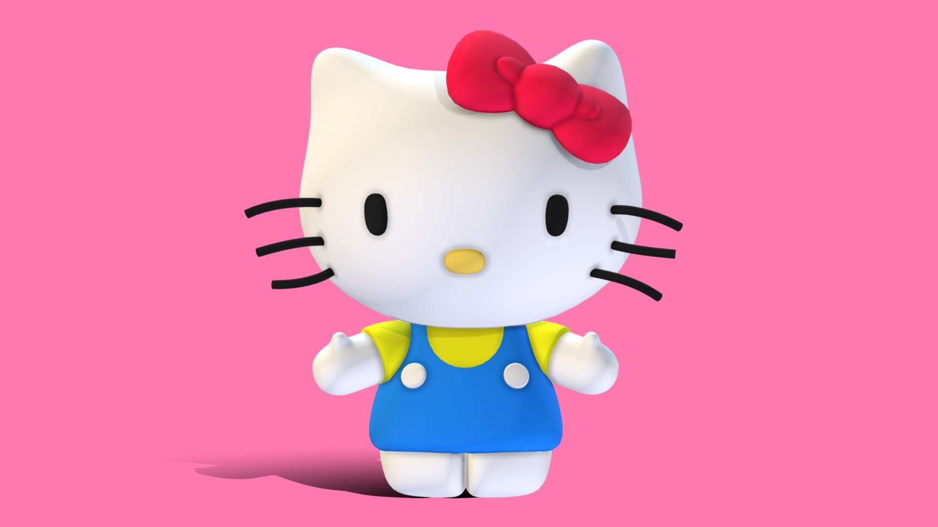 BUY HERE: https://www.fab.com/listings/c4b314d4-e09f-4e82-b22d-100990d0e51e

A simple and cute 3D model of the popular and iconic Sanrio character Hello Kitty.

File Formats





FBX




glTF 




OBJ




STL




Native 3.5 Blender File



STL is recomended for 3D printing

Rigged

Polygons:
15,814

Vertices:
7,919