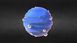 Water ripple planet (printable) planet, strange, ripple, water, printable, wave
