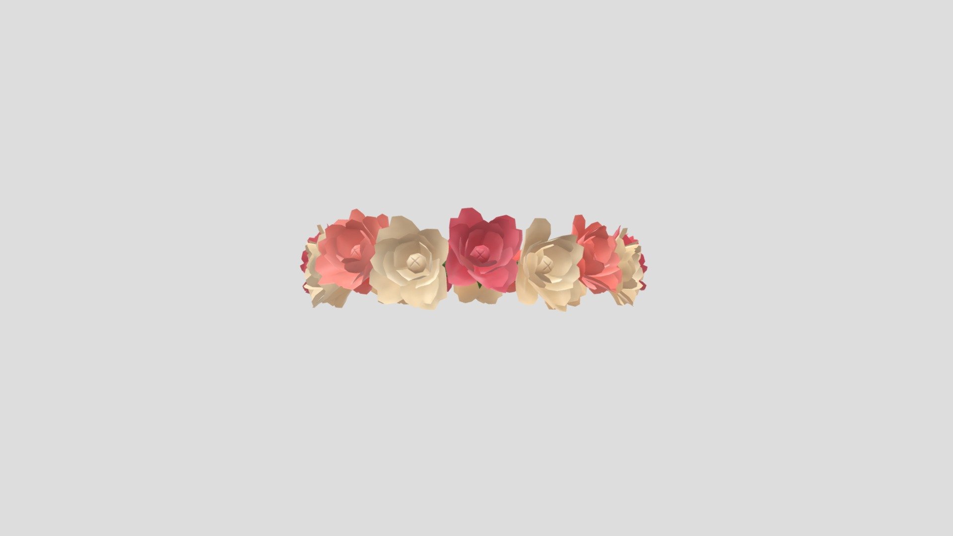 Flower Crown          

3d cartoon model.          


Ready for your Game, App, Animation, etc.          

File Format:          

-3ds Max 2022          

-FBX          

-OBJ          
   


PNG texture               

2048 x 2048                


- Diffuse                        

- Normal Map                            

- Roughness                         



Completely UVunwrapped.          

Non-overlapping.          


Clean topology.