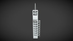 Mini-scene 02 : A rocket and it's launch pad falcon, rocket, spacex, substancepainter, maya
