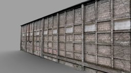 Building scan No. 6 plant, urban, concrete, industry, graffiti, real, facade, realitycapture, photogrammetry, scan, city, building, street, factory, wall