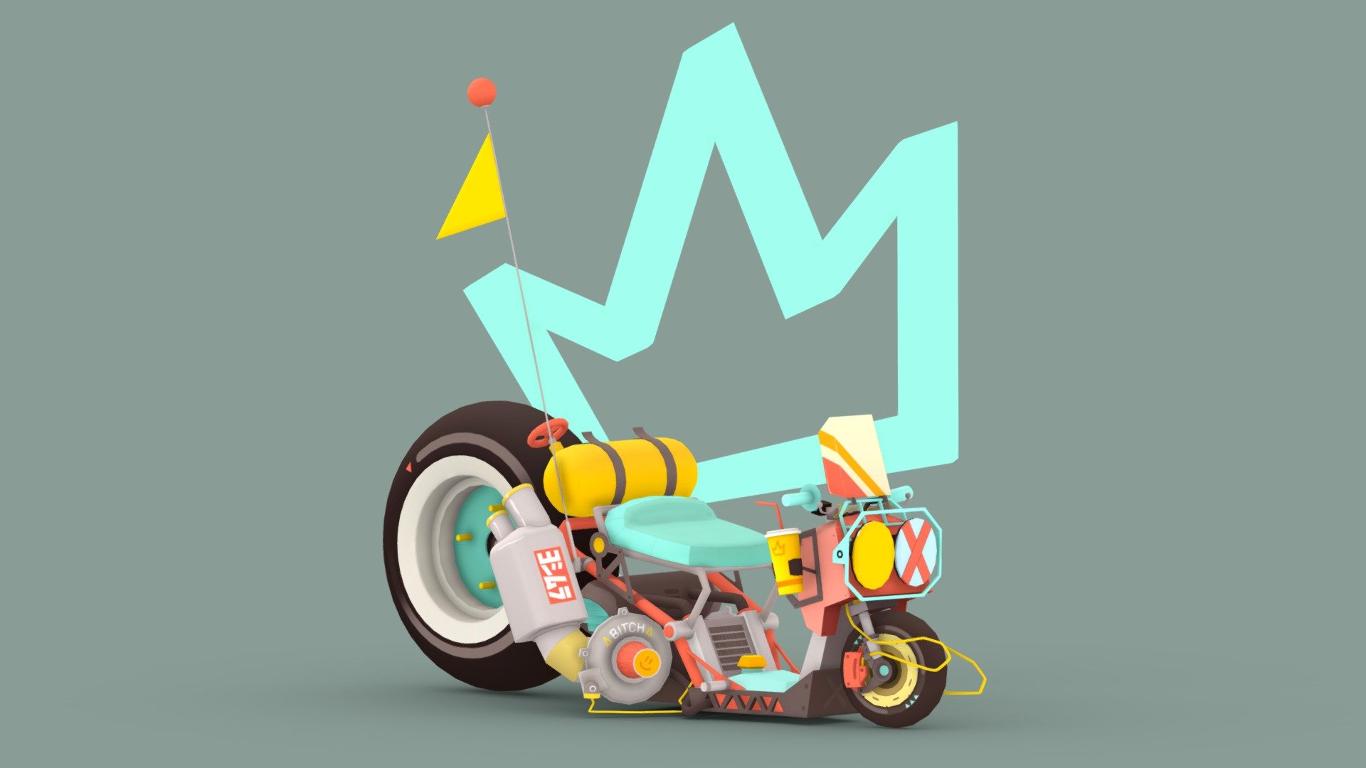Modélisations d’après un concept de Zsolt Varga 

King of the Scooters

https://www.artstation.com/artwork/Qz9V2L