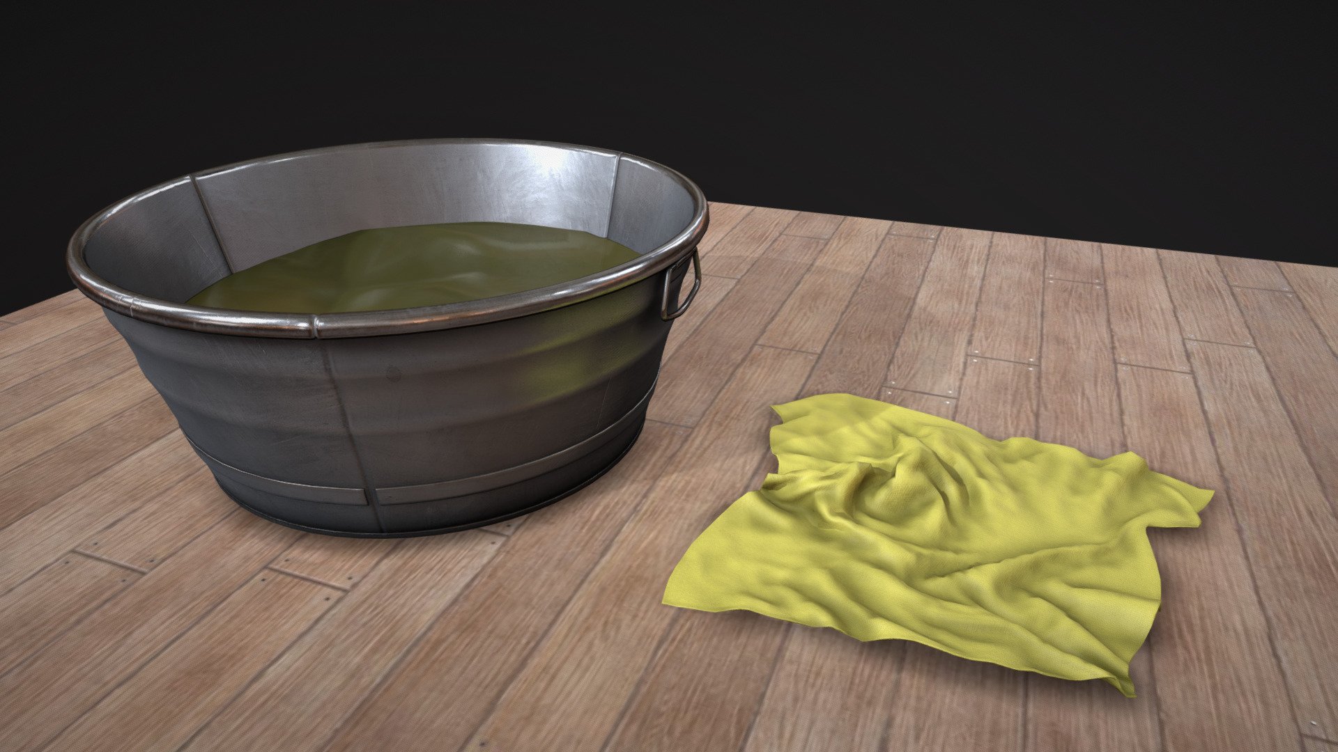 Bucket scene

Made in Blender and textured in Substance Painter.

Rag was reduced from around 100k tris to 4.5k.