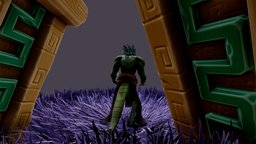Stylized Diorama | The Daragon lizard, heaj, lizardman, aztec, inca, examen, lizardmen, diaorama, lizard-character-creature, maya, game, stylized, magic, lizardwizard, noai