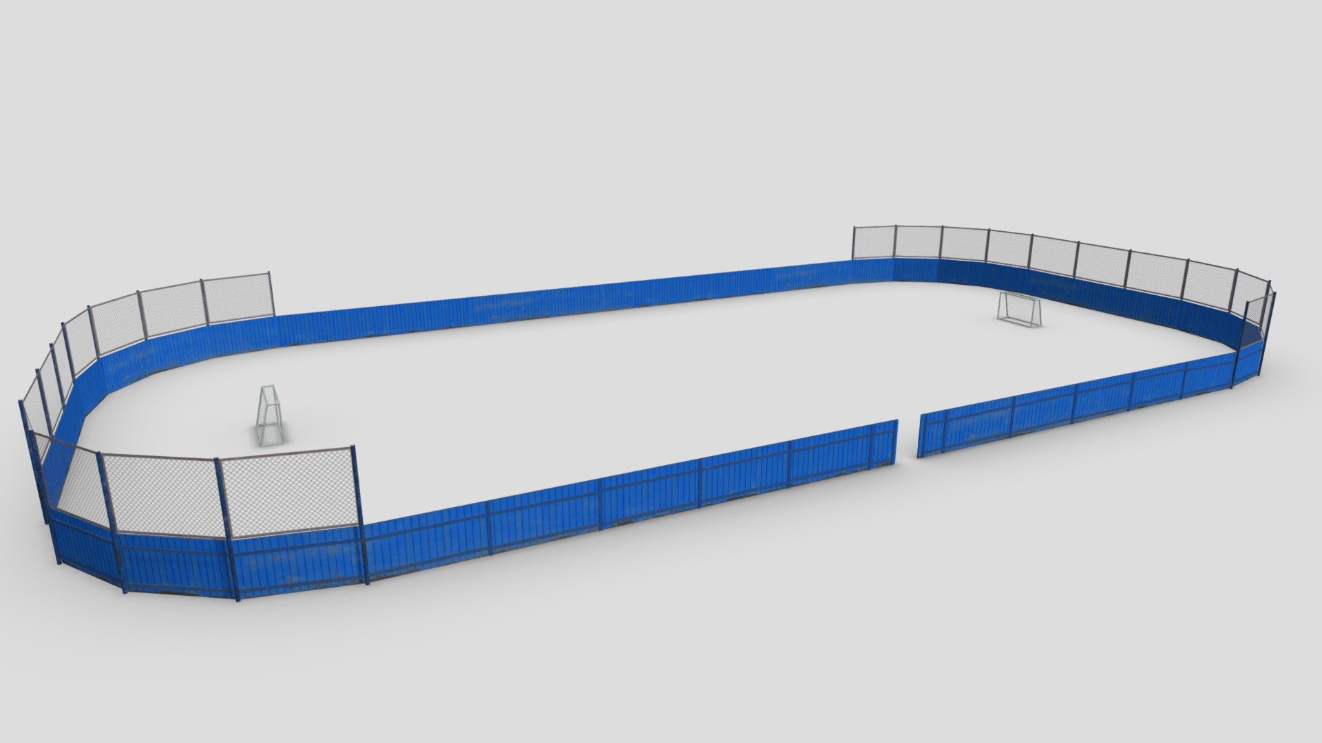 Street hockey arena for playing hockey/football
