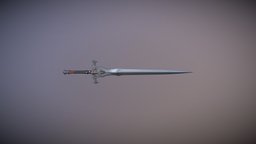 Final Fantasy XVI Invictus Sword final, swords, invictus, substancepainter, 3d, blender, sword, 3dmodel, fantasy, interior, clive, ffxvi, ff16, rosfield