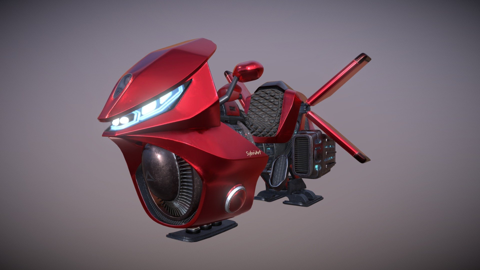 This is my entry for the Scifi motorcycle challenge. 

The motorcycle was modeled in Blender 2.82, painted with Substance Painter with some textures made with Affinity Designer/Photo. 

Artstation: https://www.artstation.com/sybriart

Instagram: https://www.instagram.com/sybriart/