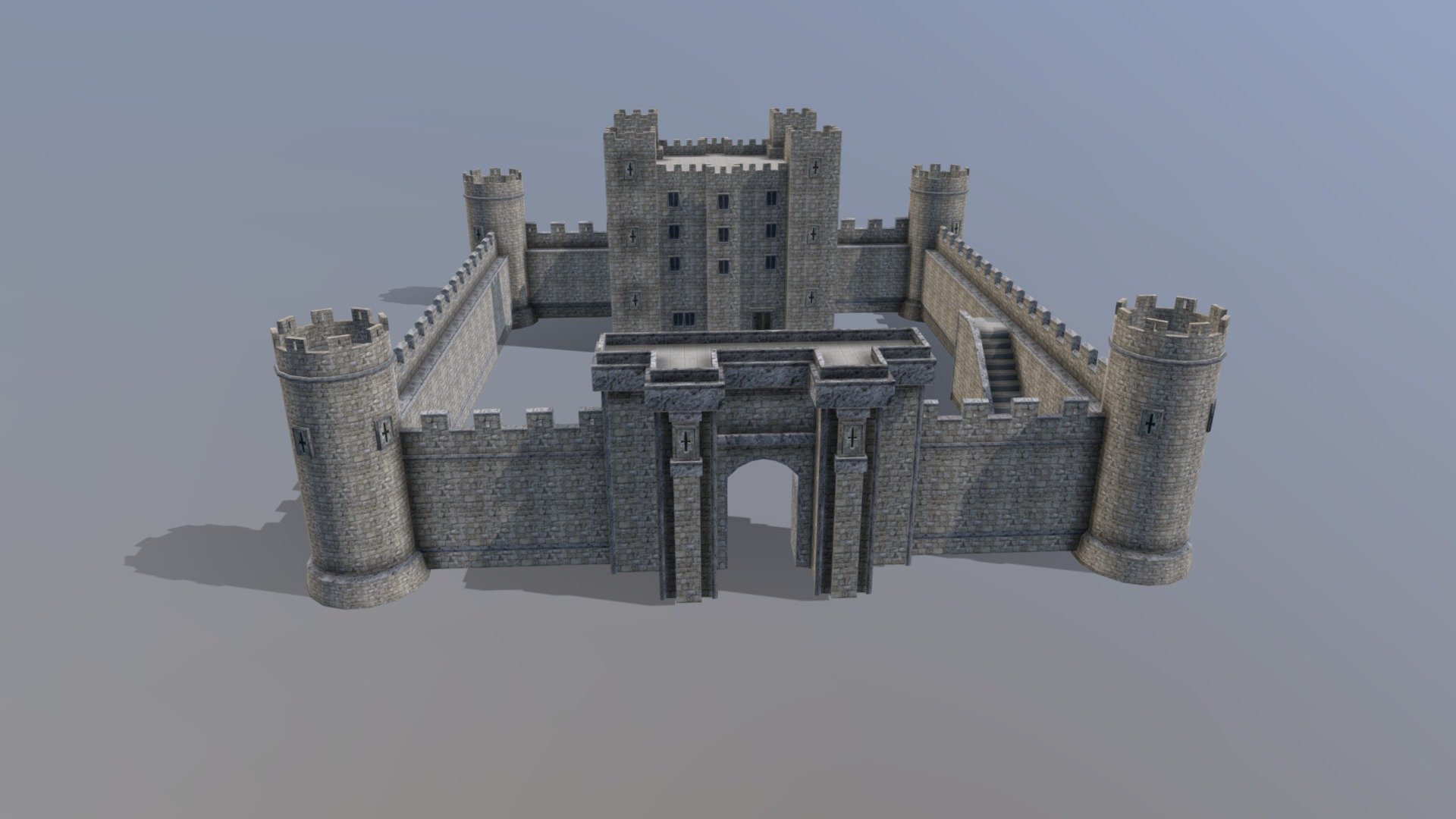 Celtic Castle - built from modular set for Battle Siege Royale by Skjod Game Studios. Low poly - Made with Wings 3D - Fully mapped.

My book on modelling; https://www.amazon.com/dp/1077426879