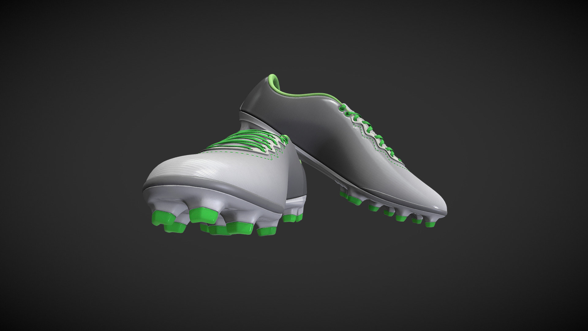 Model of generic football boots. 

Fully customizable in terms of textures and materials. The ones presented here is just an example. Created for CGTrader's 3D Sports &amp; Hobbies Challenge. All modeling and detalization choises are made to follow the rules and guidelines of the contest.
-link removed-