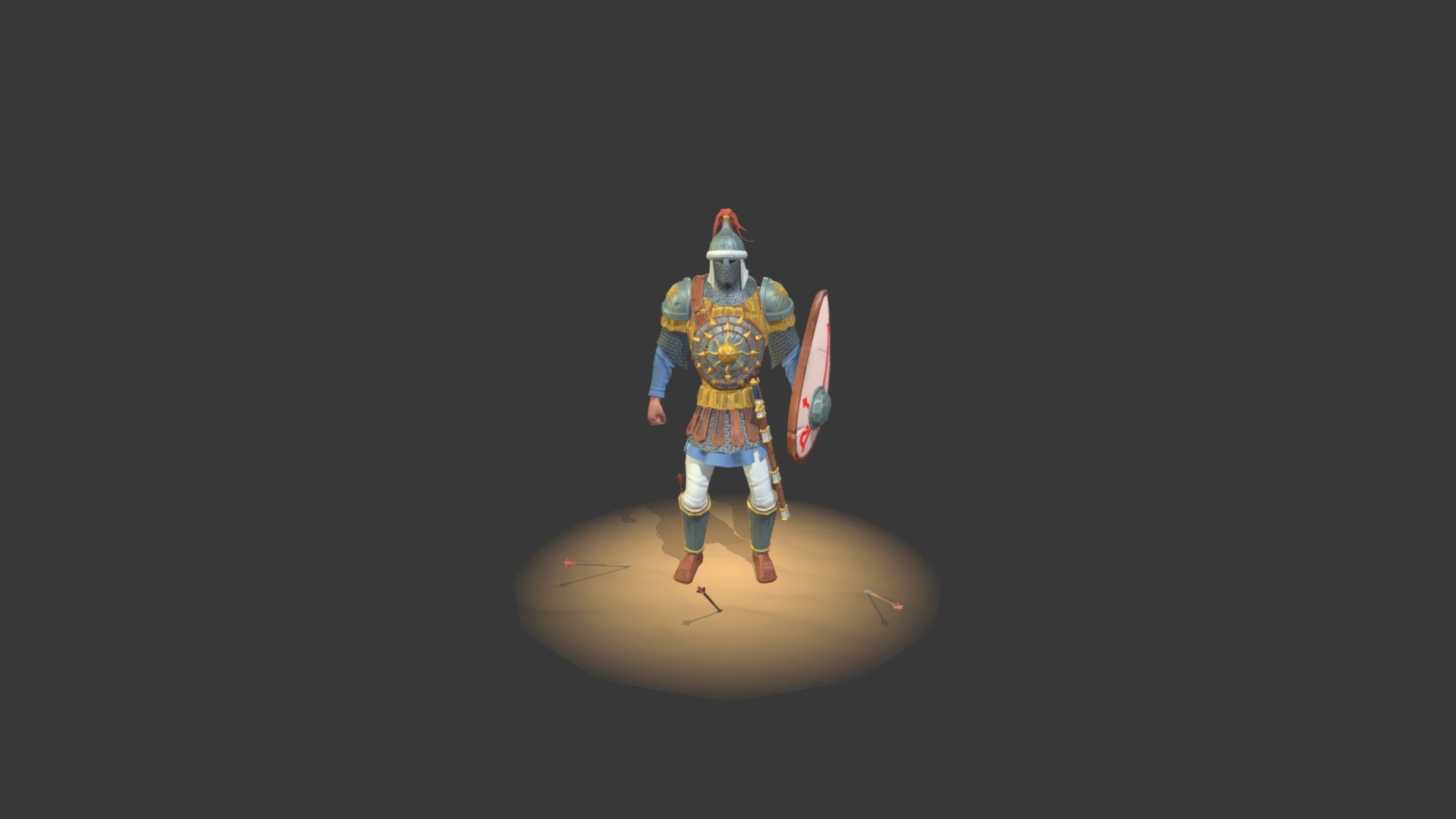 This is an idle animation for my character Nikephoros.