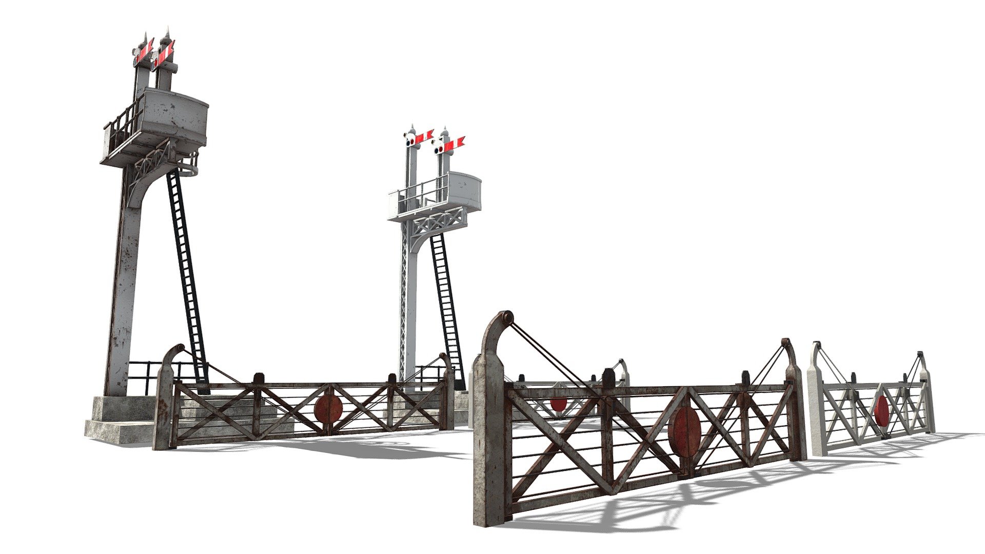 Train / Rail / Railway Signal Box
Realtime ready Train / Rail / Railway Signal Box, setup with PBR textures &amp; clean topology for use in 3d development. 

Check out our Main Collections

More in our Trains Collections

More in our City Collections

Low Poly PBR Train signal box with both new and old variation textures.