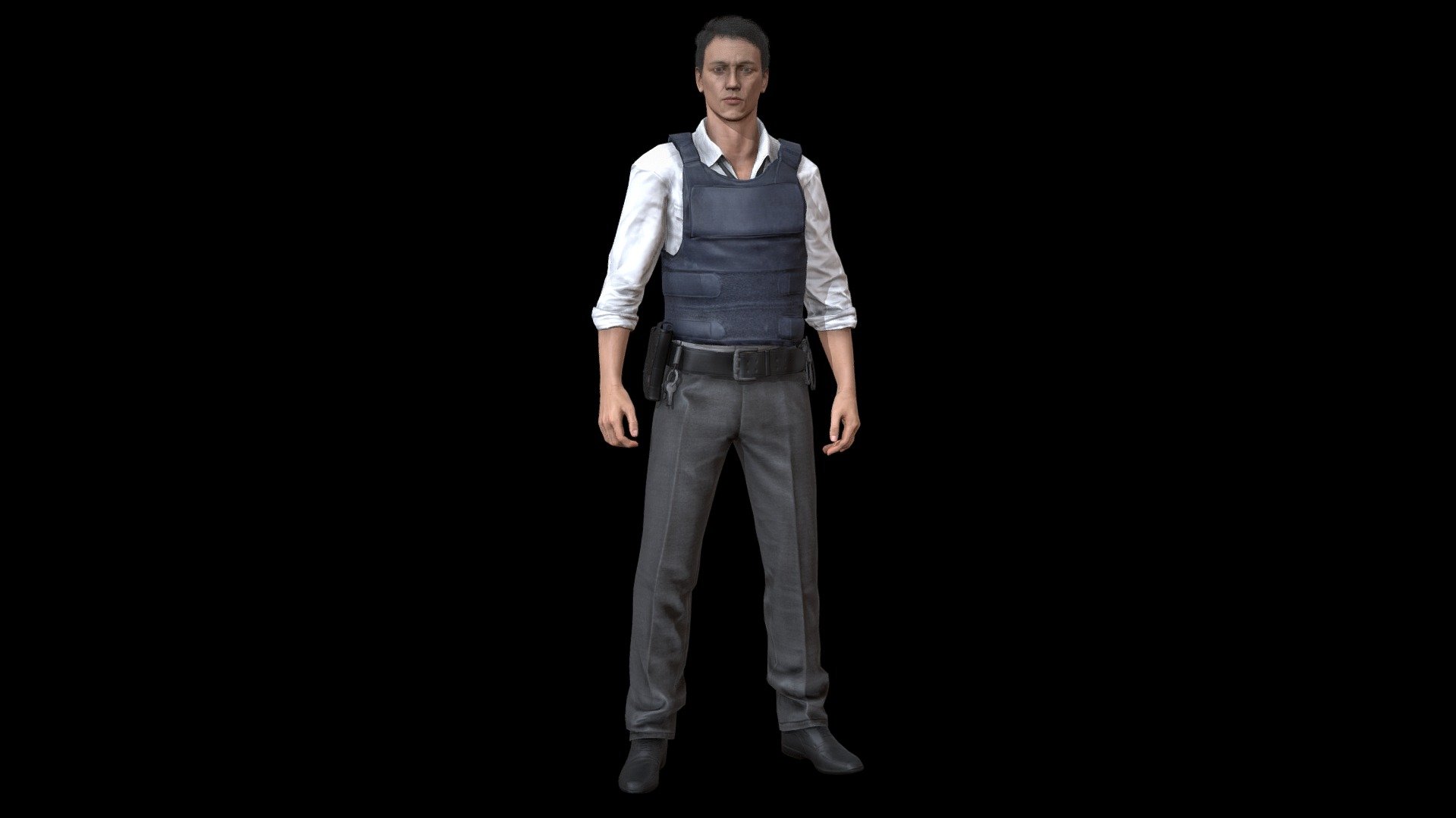 Police Man :

3d Game Ready Police Man Character.

High detail and realistic model.

Rigged, with high definition textures.

Includes 2 variations (NoBalisticVest).

Complete archive in additional file