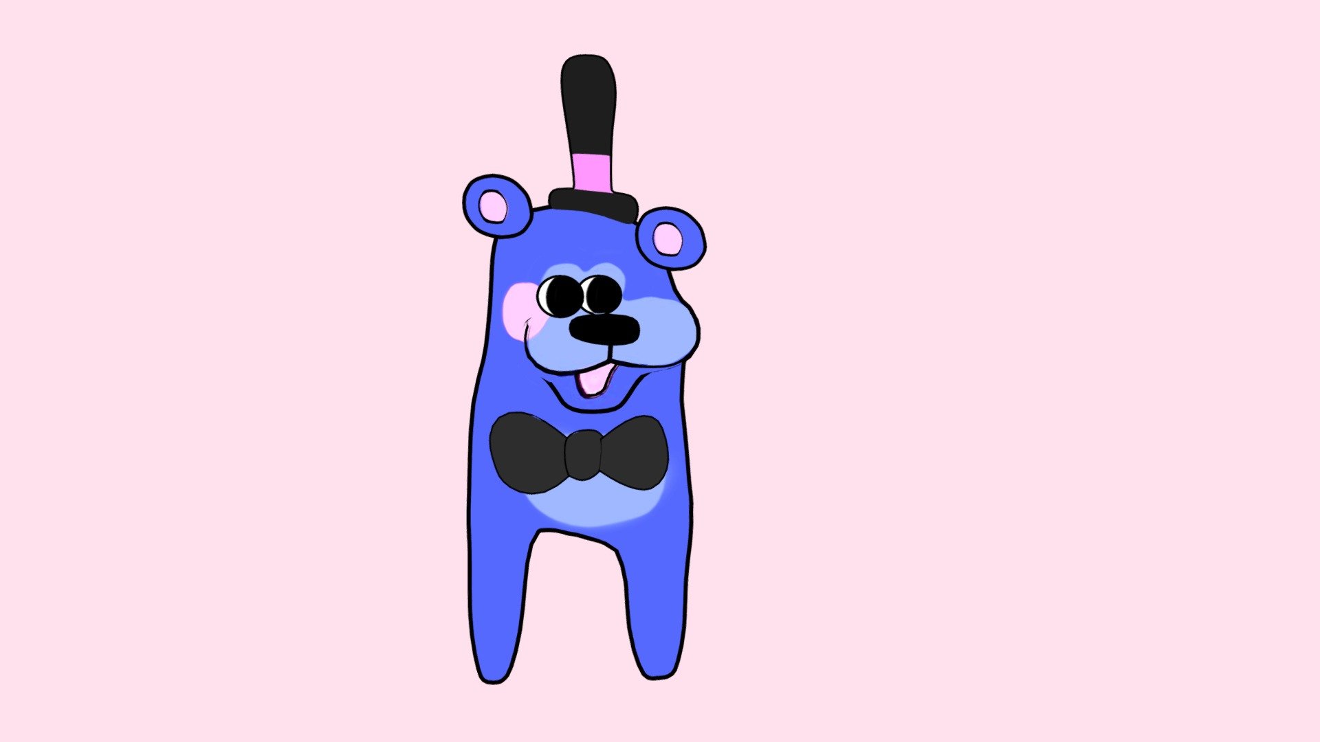 This model is based on the feddy meme. 

I liked the character design and thought it would be fun to make a 3D version in Blender. 

I handpainted the textures and added toon shading.