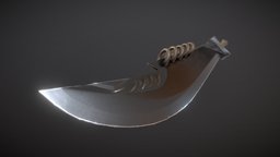Full Moon Sword from Metin2 moon, full, swords, fms, metin2, substance, painter, pbr, low, poly, sword
