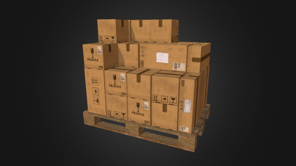 -link removed-  Pallet with boxes: - Poly: 3746 - Tris: 7196 - Texture: 1024x1024 (4x Diffuse)   Box 1: - Poly: 98 - Tris: 188 - Texture: 1024x1024 (Diffuse)  Box 2: - Poly: 98 - Tris: 188 - Texture: 1024x1024 (Diffuse)  Box 3: - Poly: 98 - Tris: 188 - Texture: 1024x1024 (Diffuse)  Pallet: - Poly: 120 - Tris: 240 - Texture: 1024x1024 (Diffuse)