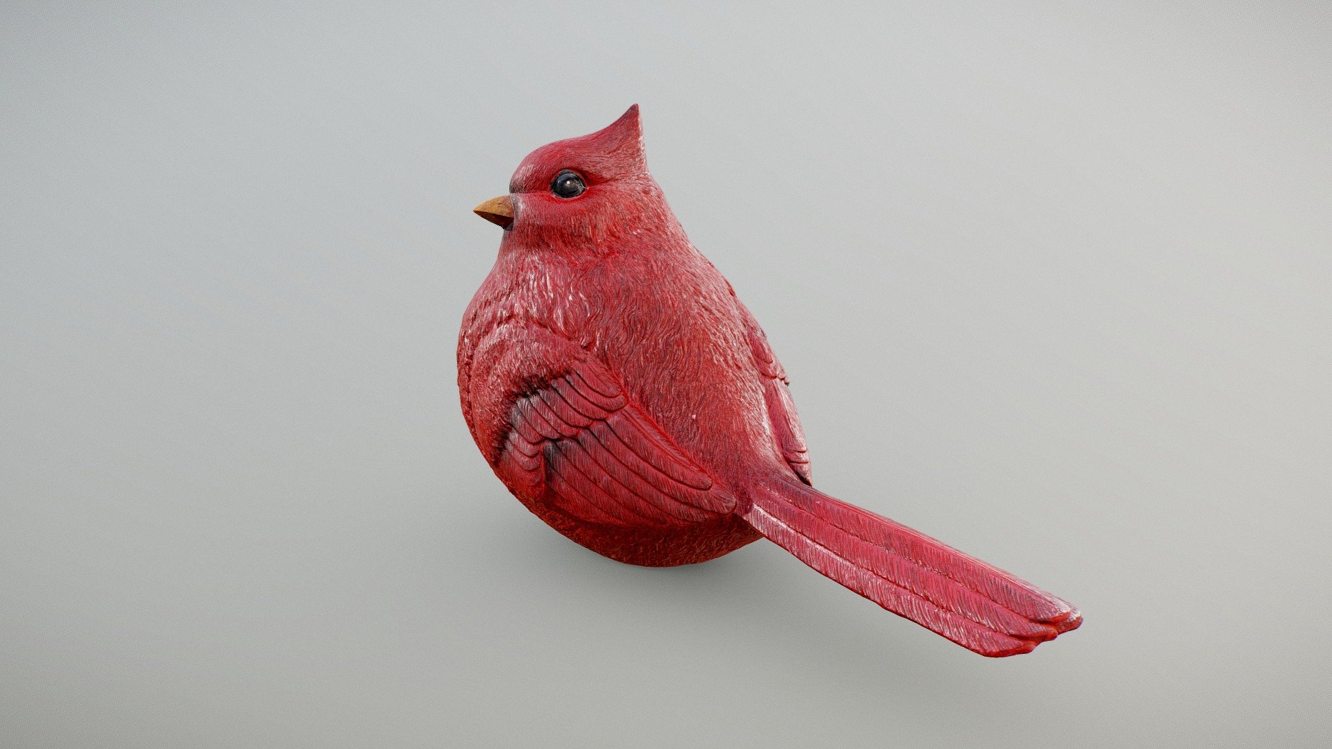 ** Decorative Red Cardinal Bird Statue **

Perfect gift or collectible for those that love cardinal birds.

34.4 x 33.2 x 17.0 cm (56 micrometers per texel @ 8k)

Scanned using advanced technology developed by inciprocal Inc. that enables highly photo-realistic reproduction of real-world products in virtual environments. Our hardware and software technology combines advanced photometry, structured light, photogrammtery and light fields to capture and generate accurate material representations from tens of thousands of images targeting real-time and offline path-traced PBR compatible renderers.

Zip file includes low-poly OBJ mesh (in meters) with a set of 8k PBR textures compressed with lossless JPEG (no chroma sub-sampling).