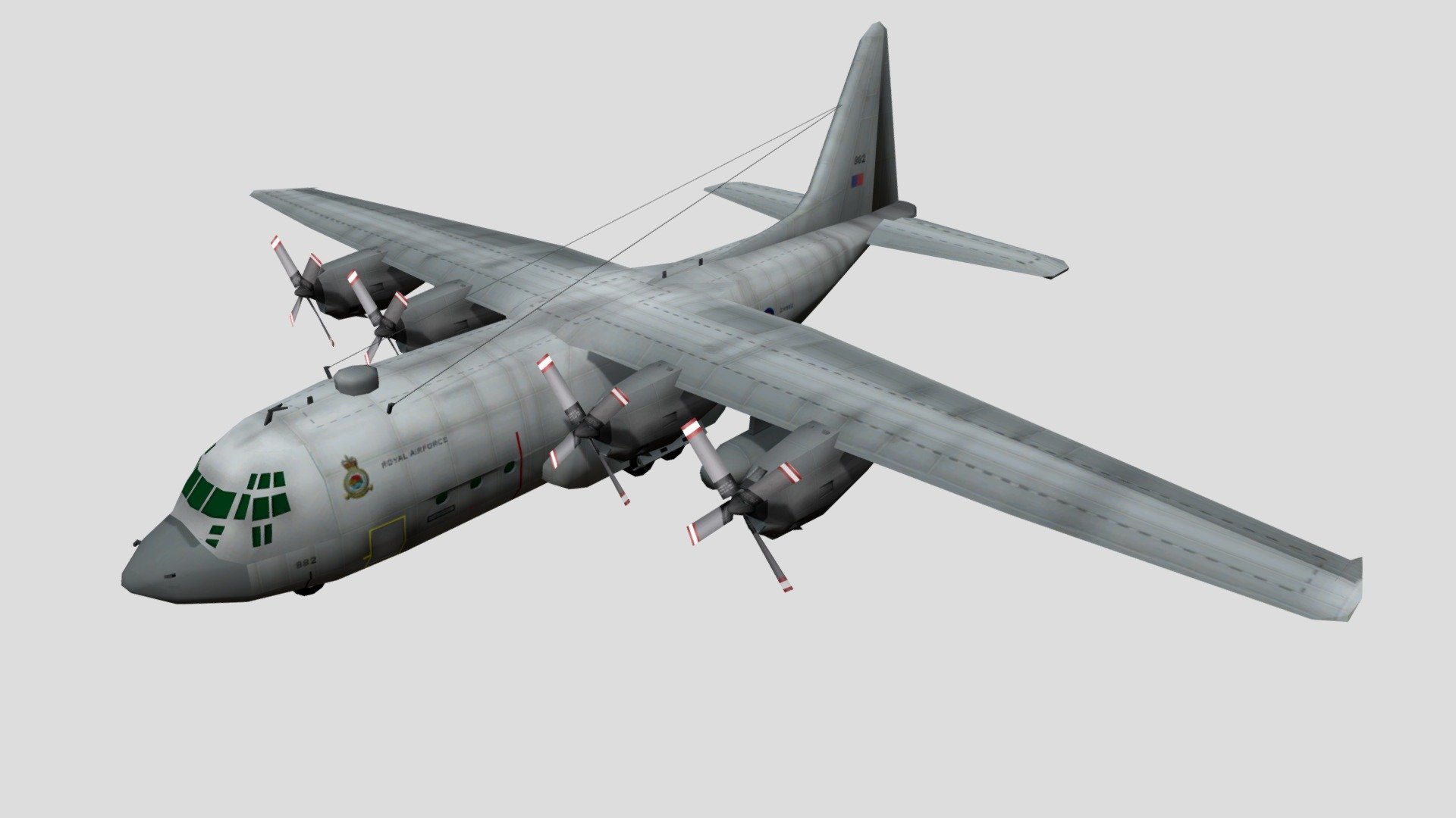 The Lockheed C-130 Hercules is an American four-engine turboprop military transport aircraft designed and built originally by Lockheed (now Lockheed Martin). Capable of using unprepared runways for takeoffs and landings, the C-130 was originally designed as a troop, medevac, and cargo transport aircraft. The versatile airframe has found uses in a variety of other roles, including as a gunship (AC-130), for airborne assault, search and rescue, scientific research support, weather reconnaissance, aerial refueling, maritime patrol, and aerial firefighting. It is now the main tactical airlifter for many military forces worldwide. More than 40 variants of the Hercules, including civilian versions marketed as the Lockheed L-100, operate in more than 60 nations.
